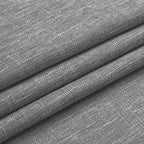Vision Home Gray Pinch Pleated Semi Sheer Curtains Textured Light Filtering Window Curtains 95 inch for Living Room Bedroom Rayon Blended Charcoal Grey Pinch Pleat Drapes with Hooks 2 Panels 40"Wx95"L