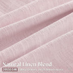 Dusty Pink Linen Pinch Pleated Curtains 90 Inch Length 2 Panels for Girls Bedroom Nursery Kids Soft Thick Linen Window Curtains 90 Inches Long Semi Sheer Light Filtering for Living Room Blush Pink