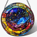 Space Milky Way Ornament, Stained Glass Suncatcher, Stained Glass Window Hanging & Decor, Galaxy Indoor Decor, Christmas Ornament, Gifts for Astronomy Lovers, Sci-Fi Fans, Christmas, Birthday