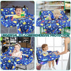 Shopping Cart Cover for Baby,2-in-1 High Chair Cover with Portable Cloth Bag,Cart Seat Pad for Babies Grocery Cushion Cover Restaurant,Suitable for All Supermarkets