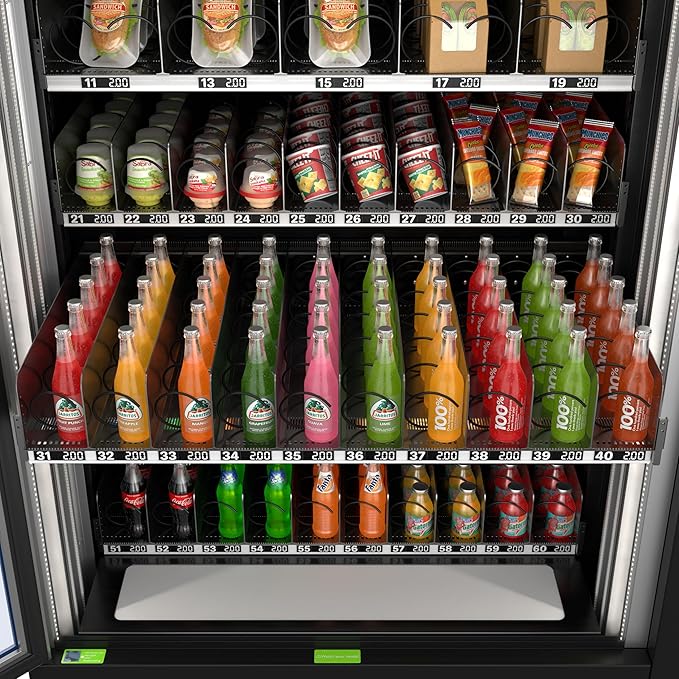 KoolMore Snack Vending Machine with 21.5 in. Touch Display, 66 Slots and Elevator-Lift Dispensing, Refrigerated, Bill, Coin and Credit Card Acceptor, Wifi, 4G Connectivity in Black (KM-VMRWT-66EBCR)