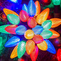 Brightown C9 Christmas String Lights, Multicolor Commercia Outdoor Christmas Lights with 150 Strawberry C9 LED Bulbs, Waterproof Extendable UL Certified for Party Holiday Indoor Outdoor Xmas Decor