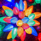 Brightown C9 Christmas String Lights, Multicolor Commercia Outdoor Christmas Lights with 150 Strawberry C9 LED Bulbs, Waterproof Extendable UL Certified for Party Holiday Indoor Outdoor Xmas Decor