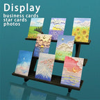 3 Tier Earring Display Stands For Selling, Retail Display Riser Earring, Ring Holder Stand, Removable Countertop Small Merchandise Display Stand, for Figures,Cupcake, Photo (Brown color)