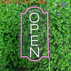 Vertical open sign Vertical Open Led Sign Neon Sign business window light vertical open signs for business (Mix color 2-24x12")