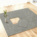 jxgzyy Soft Carpet Tiles 20×20 Inch, 0.38'' Padded Carpet Squares, Non-Adhesive Carpet Flooring with Textured Silicone Back, Easy DIY Soft NylonTiles for Home Gym, 12 Pcs/32.3 Sqft