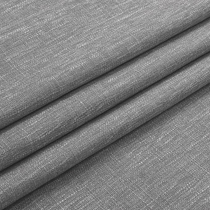 Vision Home Charcoal Grey Pinch Pleated Full Blackout Curtains Room Darkening Window Curtains 84 inch for Living Room Bedroom Thermal Insulated Pinch Pleat Drapes with Hooks Back Tab 2 Panel 40"Wx84"L