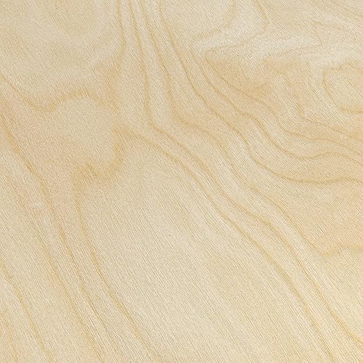 Birch Wood Veneer, 12 inch x 25ft Wood Edge Banding Pre-glued Flexible, Veneer Tape Banding for Cabinet Repair Furniture Restoration