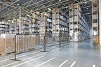 Angry Bull Barricades Metal Interlocking Steel Barricade (8.5 Ft. Heavy Duty, Flat Feet, Black Powder Coated, Set of 10)