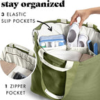Fit & Fresh Large Beach Bag for Women - Extra Large Travel Tote With Pockets