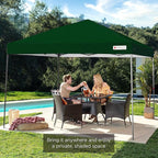 Best Choice Products 10x10ft 1-Person Setup Pop Up Canopy Tent Instant Portable Shelter w/ 1-Button Push, Case, 4 Weight Bags - Forest Green