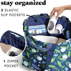 Fit & Fresh Large Beach Bag for Women - Extra Large Travel Tote With Pockets