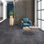 Mohawk Elite 8" x 8" Carpet Tile Sample with Premium Nylon and EcoFlex One Cushion in Ruby Edge