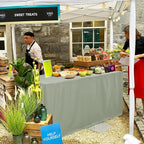 HolidayIdeas Open Back Fitted Tableclothss for 4 Foot Rectangle Table, Wrinkle Resistant Washable Table Covers 24x48 Inch for Craft Fairs, Banquets, Trade Show Display, Sage Green,4 Pcs