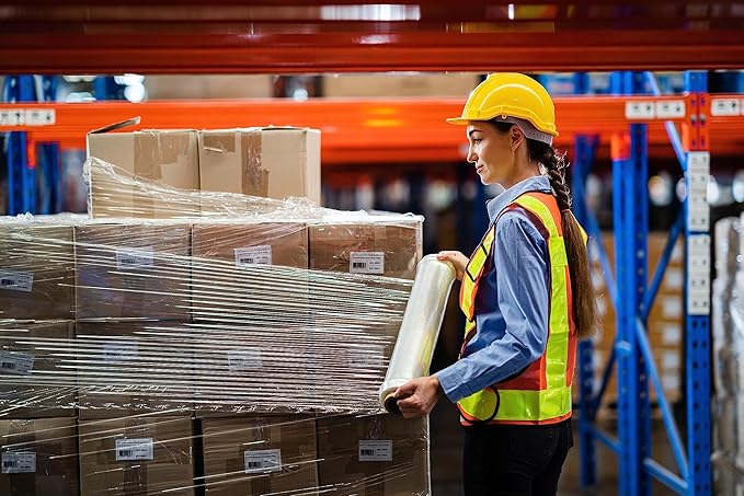Alliance Stretch Film Hand Bundling - Clear, 18" x 1200ft, 60 Gauge, 4 Pack, Industrial Heavy Duty Shrink Wrap for Packing, Shipping, Pallet and Moving Supplies
