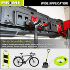 Prime 1 PR1ME 1 Pack Garage Garden Tool Organizer Wall Mount Hooks,Support 44lbs, Heavy Duty Metal Storage Hooks for Power Tool,Hand Tool,Bike,Hoses,Broom,etc