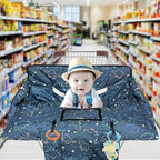Shopping Cart Cover for Baby,2-in-1 High Chair Cover with Portable Cloth Bag,Cart Seat Pad for Babies Grocery Cushion Cover Restaurant,Suitable for All Supermarkets