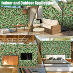 Greenery Wall Panels, 20"x20" 16PCS UV Protected Fake Grass Backdrop Privacy Fence Screen, Artificial Hedges for Outdoors Indoors Green Decor