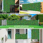 Grass Wall, Artificial Tropical Boxwood Panels 40"x120"(33.33 SQFT), Privacy Hedge Fence Screen with UV Protection, Greenery Backdrop for Indoor Home Wedding Decor and Outdoor Patio Backyard