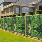 Boshen Artificial Grass Wall Panels, 5 Pack 40“x40” Boxwood Hedge UV Protected Greenery Privacy Grass Wall Decor Indoor Outdoor Wedding Garden Decor