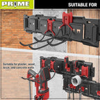 Prime 1 PR1ME 1 Pack Garage Garden Tool Organizer Wall Mount Hooks,Support 33lbs, Heavy Duty Metal Storage Hooks for Power Tool,Hand Tool,Bike,Hoses,Broom,etc