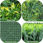 Boshen Artificial Grass Wall Panels, 2 Pack 40“x40” Boxwood Hedge UV Protected Greenery Privacy Grass Wall Decor Indoor Outdoor Wedding Garden Decor
