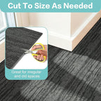 jxgzyy Commercial Carpet Tiles, 20×20 Inch, 0.31'' Padded Carpet Squares, Non-Adhesive Carpet Flooring with Textured Silicone Back, Easy DIY, Suitable for Home Theater, 16 Pcs/43.1 Sqft
