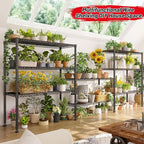 REIBII Wire Shelving Storage Shelves Metal Shelves Heavy Duty Shelving Adjustable Garage Storage Wire Shelf Pantry Shelves for Bedroom Kitchen Rack 35.5''W x 14''D x 59''H