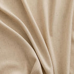 MIULEE Non-See-Through Privacy Linen Curtains 2 Panels, Light Filtering Window Curtains Farnhouse Textured Back Tab Semi Sheer Drapes for Bedroom Living Room, 52 x 108 Inches Long, Light Brown