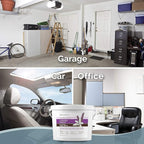 SMELLS BEGONE 1-Gallon Odor Absorber Gel - Air Freshener & Odor Eliminator for Homes, Garages & Commercial Buildings - Industrial Size - Lavender Vanilla Scent