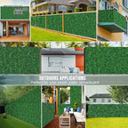 Artificial Boxwood Roll Panels,71"x 126"(62 sq.ft) UV-Anti Faux Ivy Leaves Privacy Fence Screen Grass Wall Roll Panels for Indoor Home Decor and Outdoor Garden Backyard