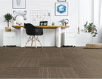 Mohawk Basics 24" x 24" Berber (Loop pile), 0.07" Pile Height, Carpet Tile, PET Fiber, Earth Tone Color, (24 Tiles), (96 sqft/carton)