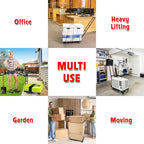 dbest Products Trolley Dolly Platform Cart 6-Wheel Handtruck for Moving, Folding Hand Truck, Telescoping Handle, Expandable Toe Plate & Includes 2 Bungee Chords, Carretilla plegable