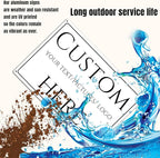 Custom Aluminum Weatherproof Metal Delivery Sign - Multiple Sizes, Customizable for Office, Business, Workplace, Home (14 x 10 Inch)
