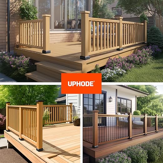 4"x4" (Actual: 3.5"x3.5") Deck Post Base Cover Split, Aluminum Post Base Trim Skirt Decorative Black 2Pack
