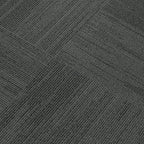 Mohawk Elite 24" x 24" Berber (Loop pile), 0.1" Pile Height, Carpet Tile, Nylon Fiber, Black Bird Color, (1 Tile)