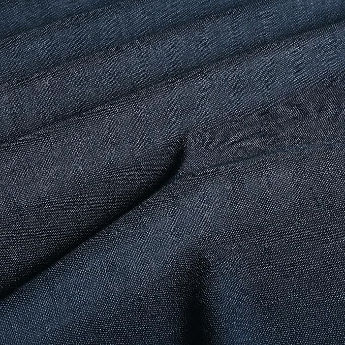 Vision Home Navy Blue Pinch Pleated Full Blackout Curtains Linen Blended Room Darkening Curtain Panels 72 inch for Living Room Bedroom Thermal Insulated Pinch Pleat Drapes with Hooks 40" Wx72 Lx2