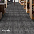 20" X 20" Carpet Tiles, Carpet Squares, 24 Tiles/64.5 Sq.Ft per Box, Floor Carpet Tiles for Home Office Industry, Geometric-Light Grey