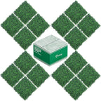 20"x20" Grass Wall,16PCS Artificial Boxwood Panels Cover 44.4SQFT,4 Layers Plant Wall, Greenery Backdrop,Privacy Hedge Screen,Green Panels Decor for Outdoor Garden and Indoor Home Wedding