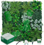 Artificial Boxwood Panels, Grass Wall Panels 8 Pack 20"x20",Privacy Hedge Fence Screen with UV Protection,Fake Greenery Backdrop for Indoor Wedding Decoration and Outdoor Garden Backyard
