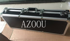 AZOOU Portable Aluminum Box Included LED Race Timing Clock Timer with Tripod 5-inch for Semi-outdoor/Outdoor Running Events Green Color
