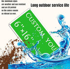 custom street sign,Custom Sign, Aluminum Weatherproof Metal Sign Multiple Sizes, Reflective,Customize for Office, Business, Workplace, office, Home, Delivery Signs(6 * 16 Inch)
