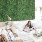 Artificial Boxwood Panels,20"x 20"(12P) 4-Layer Leaf UV-Protected Grass Wall Backdrop Panels for Outdoor, Indoor, Garden&Fence Covering Privacy, Backyard and Decor
