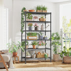 REIBII 6-Tier Metal Shelving Unit Storage Shelves, Sturdy Wire Shelving Adjustable Deep Pantry Shelves Load 800LBS Storage Rack for Kitchen Pantry Closet, Keep Organized, 2 Pack
