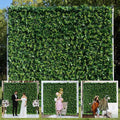 Artificial Luxury‌ Flower Wall Backdrop, Gorgeous 3D Silk Floral Backdrop for Wedding, Baby Shower, Party and Home Decor, Quick Assembly/Storage, Both Eco ＆ Pet Friendly, 4 Panels, 8 * 8 ft.