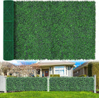 Boxwood Roll Panels, 60"x120" Artificial Ivy Privacy Fence Screen, UV-Anti Faux Boxwood Roll Grass Wall Panels for Garden Patio Balcony Privacy