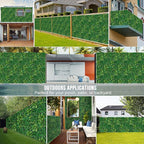 Artificial Boxwood Panels, Grass Wall Panels 20"x20"(8pcs), Privacy Hedge Fence Screen with UV Protection, Fake Greenery Backdrop for Indoor Wedding and Outdoor Garden Backyard