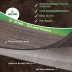 Walnut Wood Veneer, 12 inch x 15ft Wood Edge Banding Pre-glued Flexible, Veneer Tape Banding for Cabinet Repair Furniture Restoration