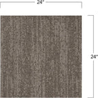 Mohawk Elite 24" x 24" Berber (Loop pile), 0.08" Pile Height, Carpet Tile, Nylon Fiber, Elm Color, (24 Tiles), (96 sqft/carton)