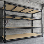 59.8"W Metal Shelving 59.8"H Storage Shelves 2200LBS Garage Shelving Adjustable Metal Shelves Heavy Duty 4 Tier Pantry Shelf for Basement Warehouse Pantry Supermarket 59.8"W x 24"D x 59.8"H